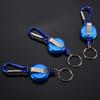 VGEBY Fly Fishing Zinger Retractor, 3Pcs Retractable Reel Holder Wear Nylon Cord Stopper Retractable Ring Reel Holder Key Chain Fly Fishing Tool (Blue), VGEBY4w5ic1gpez-01 view 2