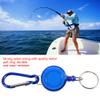 VGEBY Fly Fishing Zinger Retractor, 3Pcs Retractable Reel Holder Wear Nylon Cord Stopper Retractable Ring Reel Holder Key Chain Fly Fishing Tool (Blue), VGEBY4w5ic1gpez-01 view 3