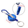 VGEBY Fly Fishing Zinger Retractor, 3Pcs Retractable Reel Holder Wear Nylon Cord Stopper Retractable Ring Reel Holder Key Chain Fly Fishing Tool (Blue), VGEBY4w5ic1gpez-01 view 4