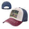 Cute Deer Unisex Adjustable and Breathable Sporty Denim Hat,Stylish Baseball Cap for Outdoor Activities view 2