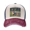 Cute Deer Unisex Adjustable and Breathable Sporty Denim Hat,Stylish Baseball Cap for Outdoor Activities view 3