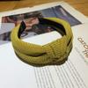 Headbands Head Bands Hair Long Thick Hairband Non Slip Wide Fabric Braid Top Knot Cloth Elastic Hairhoop (Yellow, One size) view 3