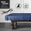 BEARCOVER Heavy Duty Leatherette Billiard Pool Table Cover, Waterproof & Tearproof Cover for Pool Table 7/8/9FT 9Feet-Blue_Faux Calf view 3