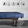 BEARCOVER Heavy Duty Leatherette Billiard Pool Table Cover, Waterproof & Tearproof Cover for Pool Table 7/8/9FT 9Feet-Blue_Faux Calf view 4
