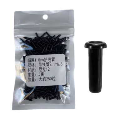 Badminton Racket Grommets Eyelets Badminton Grommets Tube Protection Stringing Machines Tools for Tennis Racketball Gear, 2.1mmx6.8mm