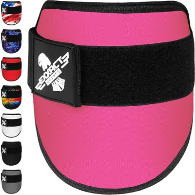 Exxact Sports Plain Baseball Elbow Guard Youth & Adult, Batters Softball Elbow Guard Baseball with Adjustable Straps - (Pink, Youth)