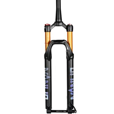 ZECHAO 120mm Travel Mountain Bike 26/27.5/29" Suspension Fork,1-1/2" Disc Brake Alloy Front Fork 15 * 100mm Thru-Axle Manual/Crown Lockout (Color : Manual Lock, Size : 26inch)