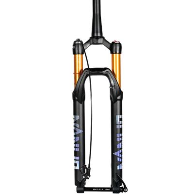 ZECHAO 120mm Travel Mountain Bike 26/27.5/29" Suspension Fork,1-1/2" Disc Brake Alloy Front Fork 15 * 100mm Thru-Axle Manual/Crown Lockout (Color : Remote Lock, Size : 26inch)
