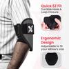 Exxact Sports Plain Baseball Elbow Guard Youth & Adult, Batters Softball Elbow Guard Baseball with Adjustable Straps - (Dark Grey, Adult) view 3