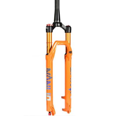ZECHAO Air Mountain Bike Suspension Forks 26 27.5 29in,Aluminum Alloy 120mm Travel Disc Brake Quick Release 9mm Bike Shock Absorber Fork (Color : Tapered Manual Lock, Size : 26inch)