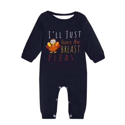 Cartoon Clothing for Infant/Toddler Romper Fashion Long Sleeve Round Neck Letter Print Jumpsuit New Years Romper