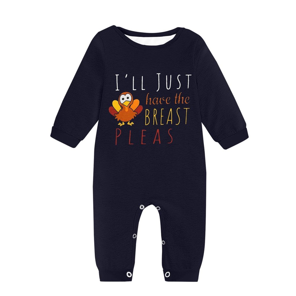 Cartoon Clothing for Infant/Toddler Romper Fashion Long Sleeve Round Neck Letter Print Jumpsuit New Years Romper