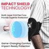 Exxact Sports Plain Baseball Elbow Guard Youth & Adult, Batters Softball Elbow Guard Baseball with Adjustable Straps - (Black, Adult) view 2