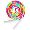 Fezog Rainbow Beaded Kids Jump Rope, Segmented Skipping Rope for Kids Adults, Tangle-Free Rope Skipping Child Jump Rope for Fitness Exercise Training (Rainbow/1Pack7FT) view 1
