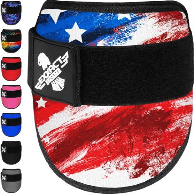 Exxact Sports Plain Baseball Elbow Guard Youth & Adult, Batters Softball Elbow Guard Baseball with Adjustable Straps - (USA Flag, Adult)