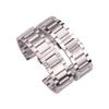 WUURAA 18 20 21 22 23 24mm Watchbands Solid Stainless Steel Silver Men Watch Band Bracelet Double Fold Deployment Clasp Strap (Color : All polished, Size : 20mm) view 2