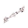 WUURAA 18 20 21 22 23 24mm Watchbands Solid Stainless Steel Silver Men Watch Band Bracelet Double Fold Deployment Clasp Strap (Color : All polished, Size : 20mm) view 4