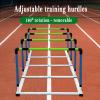 KEULEN Soft Safety Hurdles, Agility Training Coordination Set, Adjustable Lift, Separate Soft Pole Design, Used for Professional Hurdles Competitions, Training, Etc. view 3
