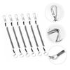 BESPORTBLE 12pcs Fishing Coiled Ropes Retractable Elastic Lanyards - Fishing Accessories for Kayaks Boats Flexible Gear view 3