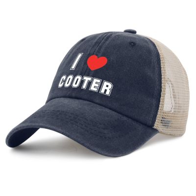 I Love Cooter Hat for Mens with Design Cycling Cap Womens Purplish Blue01 Ball Caps Humor Unique Gifts for Librarian