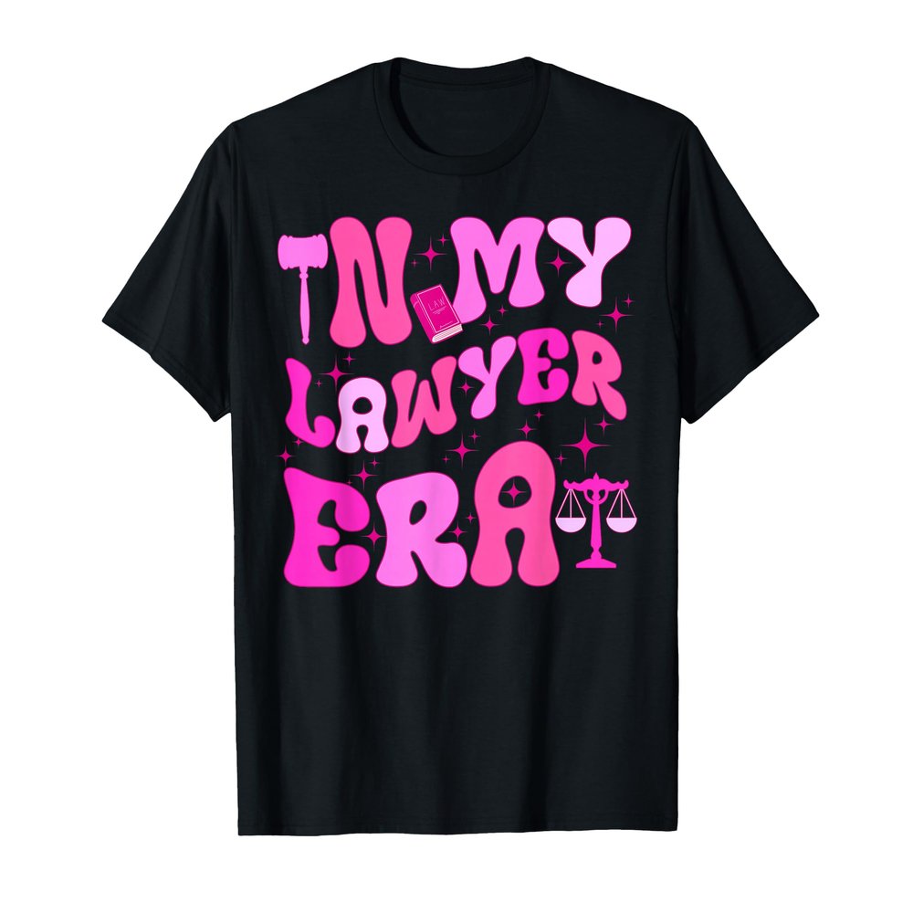 in My Lawyer Era Attorney Retro Groovy Law Student T-Shirt