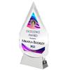 9 1/4" Personalized Glass Plaque for Awards and Trophies, Custom Award for Employee of the Month, Retirement, Leadership and Appreciation Gift N (D6) view 3