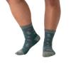 Wide Open Micro Crew Women's Socks - Merino Wool, Foliage Lightweight Everyday Wide Fit Socks for Women, Ankle Wear - Teal, Large view 1