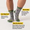 Wide Open Micro Crew Women's Socks - Merino Wool, Foliage Lightweight Everyday Wide Fit Socks for Women, Ankle Wear - Teal, Large view 2