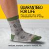 Wide Open Micro Crew Women's Socks - Merino Wool, Foliage Lightweight Everyday Wide Fit Socks for Women, Ankle Wear - Teal, Large view 4