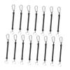 BESPORTBLE Outdoor Adventure Essential: 15pcs Retractable Ropes Keychain Ring Anti-Lost Phone Spring view 1