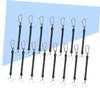 BESPORTBLE Outdoor Adventure Essential: 15pcs Retractable Ropes Keychain Ring Anti-Lost Phone Spring view 4