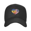 I Love America and Moldova Baseball Caps for Men Women Hat Adjustable Cap Trucker Hats Dad Cap Black view 1