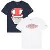 Champion Boys Tee Shirts 2 Pack Short Sleeve T-Shirts for Boys in Sizes 4-18 view 1