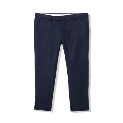 Boy's Slim Fit Wool Blend Ink-Splash Pants