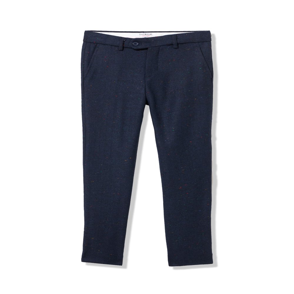 Boy's Slim Fit Wool Blend Ink-Splash Pants