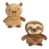 Aurora Eco-Friendly Eco Nation Reversible Eco Pairs: Capybara and Sloth Stuffed Animal - Environmental Consciousness - Recycled Materials - 6.6 Inches