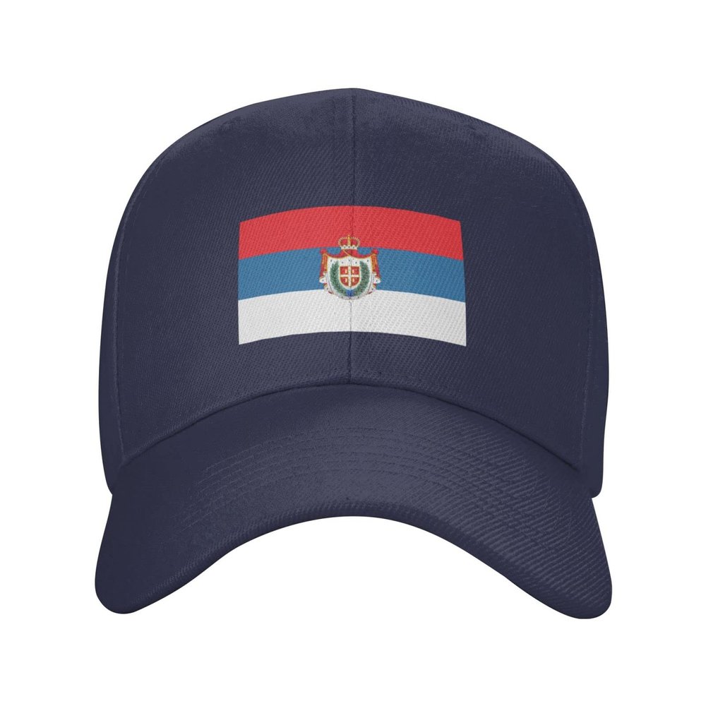 Tradicionalna Zastava Vojvodine sa grbom Baseball Caps for Men Women Hat Adjustable Cap Trucker Hats Dad Cap Navy Blue