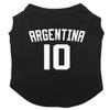 Argentina Jersey - Soccer Sporty Dog Shirt (Black, X-Large) view 1