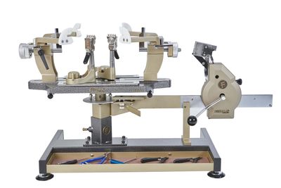 FORMA S.F. D-U-N-S Certified Tennis Stringing Machine - Stringing Machine for Racquets - Silver Black/Gold -Full Metal Tennis Stringing Machine