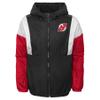 Outerstuff NHL New Jersey Devils Boys Youth Hooded Stadium Wind Breaker Jacket, Small (8) view 2
