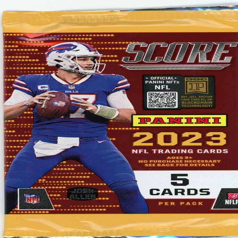 2023 Panini Score Football Gravity Pack 5 Cards Per Pack