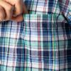 IZOD Mens Extra Soft Woven Pajama Sleep Set, Blue/Green Plaid, Small view 4