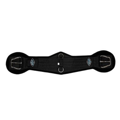Professional's Choice 2XCOOL Cinch | Cooling Minerals Infused in Liner | V-Shaped Design for Pressure Distribution | Extra Padding to Prevent Pinching | Honeycomb Silicone Soft Grip | 36 Black
