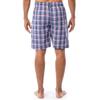 IZOD Men's Relaxed Fit Printed Poplin Drawstring Sleep Shorts, Blue/Pink Plaid, Small view 2