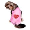 Personalized Valentine's Day Dog Shirt, XOXO Heart Dog Shirt, Valentine's Day Outfit for Dogs, Personalized Dog Shirt, Clothes for Pets (Pink Shirt, M 10-15 lbs) view 1