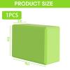 MBKHFLL Yoga Block - Supportive Latex-Free Eva Foam - Soft Non-Slip Surface with Beveled Edges for Yoga, Pilates, Meditation - Yoga Accessories for Stability, Balance, Deepen Stretches (Grass green) view 2