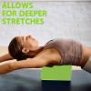 MBKHFLL Yoga Block - Supportive Latex-Free Eva Foam - Soft Non-Slip Surface with Beveled Edges for Yoga, Pilates, Meditation - Yoga Accessories for Stability, Balance, Deepen Stretches (Grass green) view 4