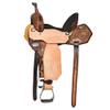 HILASON 14 inch Western Horse Saddle American Leather Trail Barrel Brown view 1