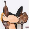 HILASON 14 inch Western Horse Saddle American Leather Trail Barrel Brown view 4