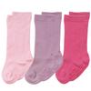 Babysoy Baby Girls Boys Knee High Organic Cotton Uniform Socks with Grip- Set of 3 (US, Age, 0 Months, 12 Months, Girl) view 1